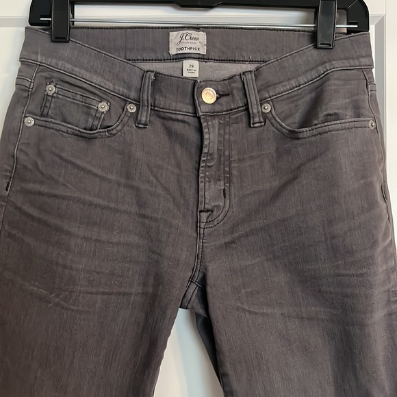 JCrew Toothpick in Gray Skinny Stretch Ankle Jeans - Picture 2 of 6